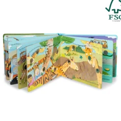 Poke-a-Dot: The Wheels on the Bus Wild Safari Board Book