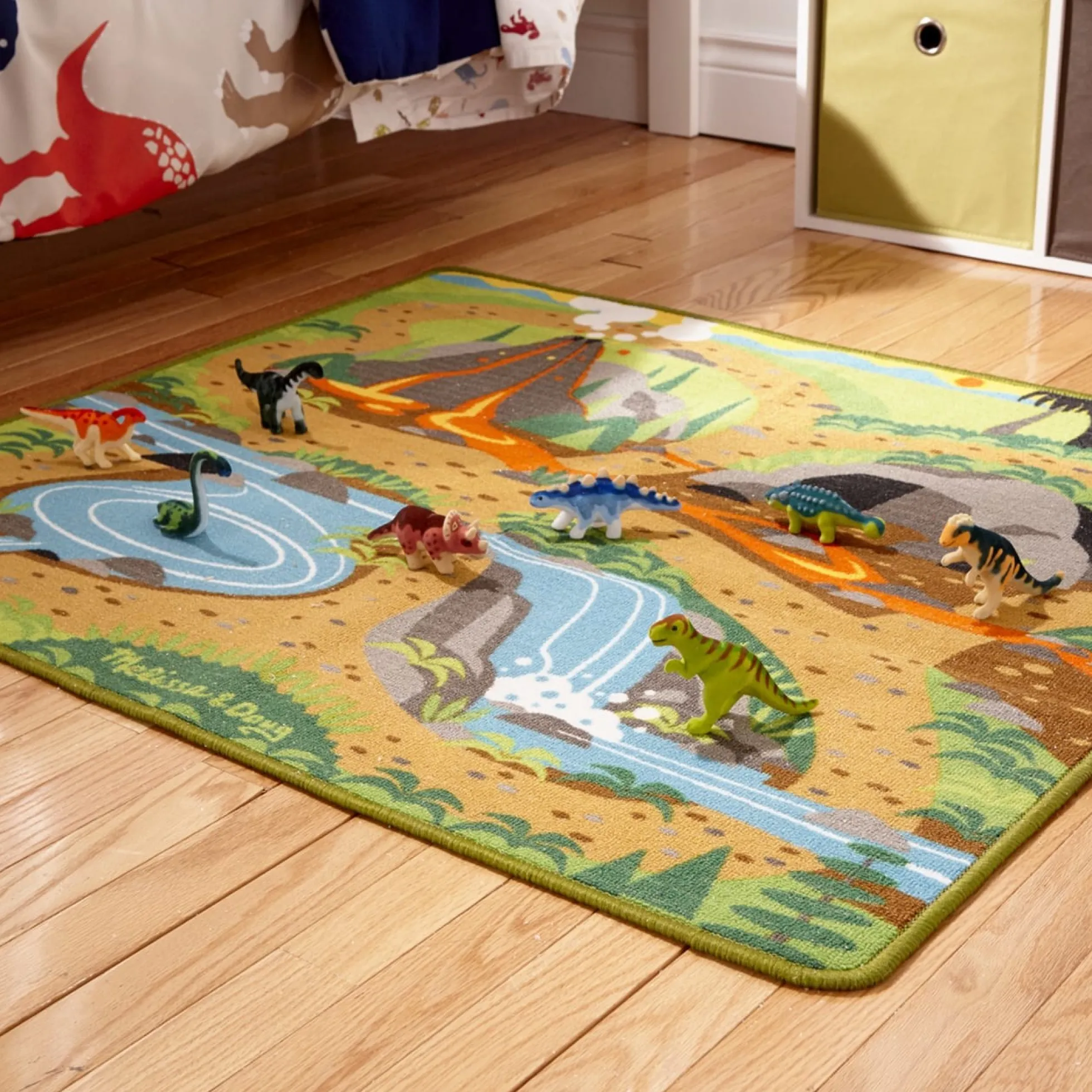 Prehistoric Playground Dinosaur Rug