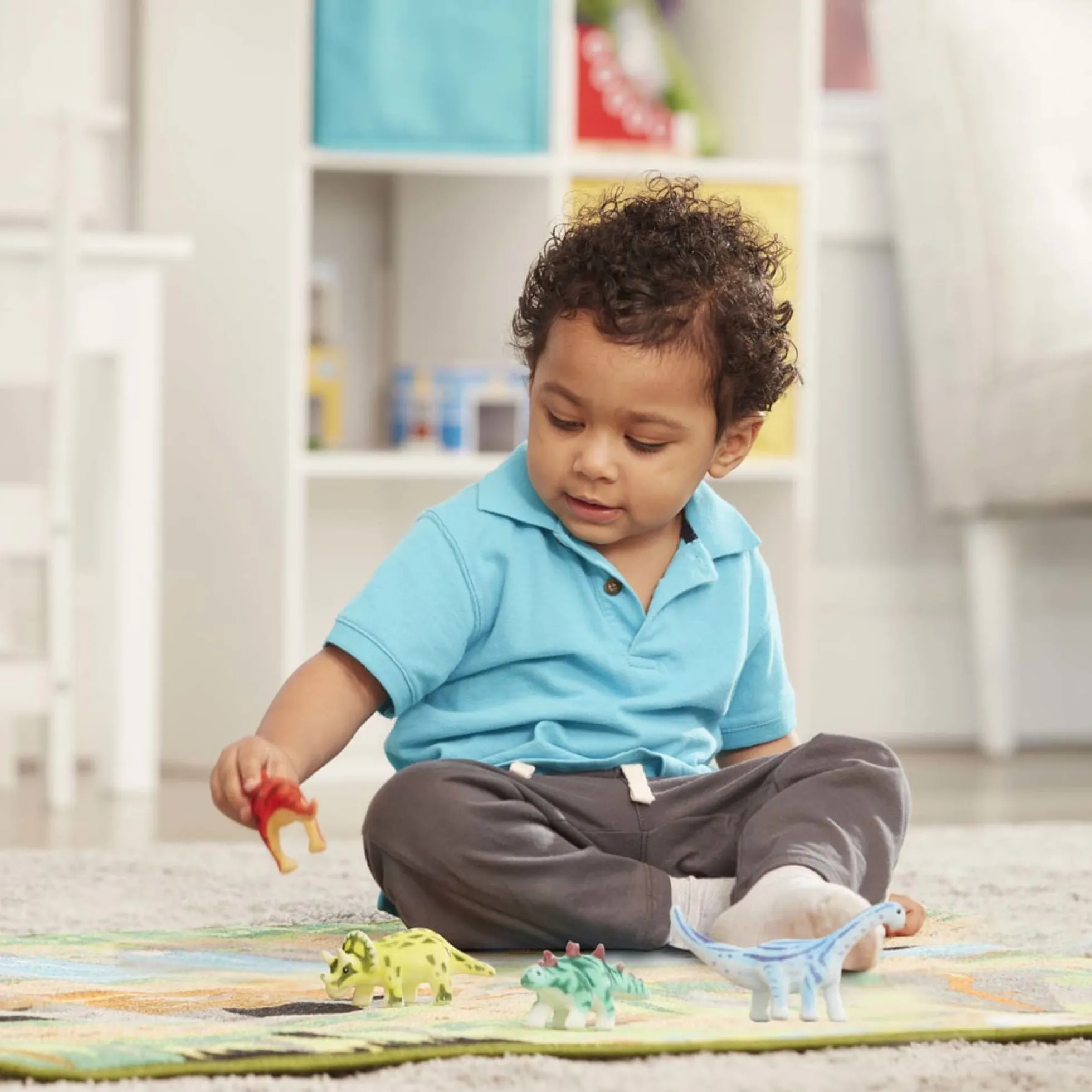 Prehistoric Playground Dinosaur Rug