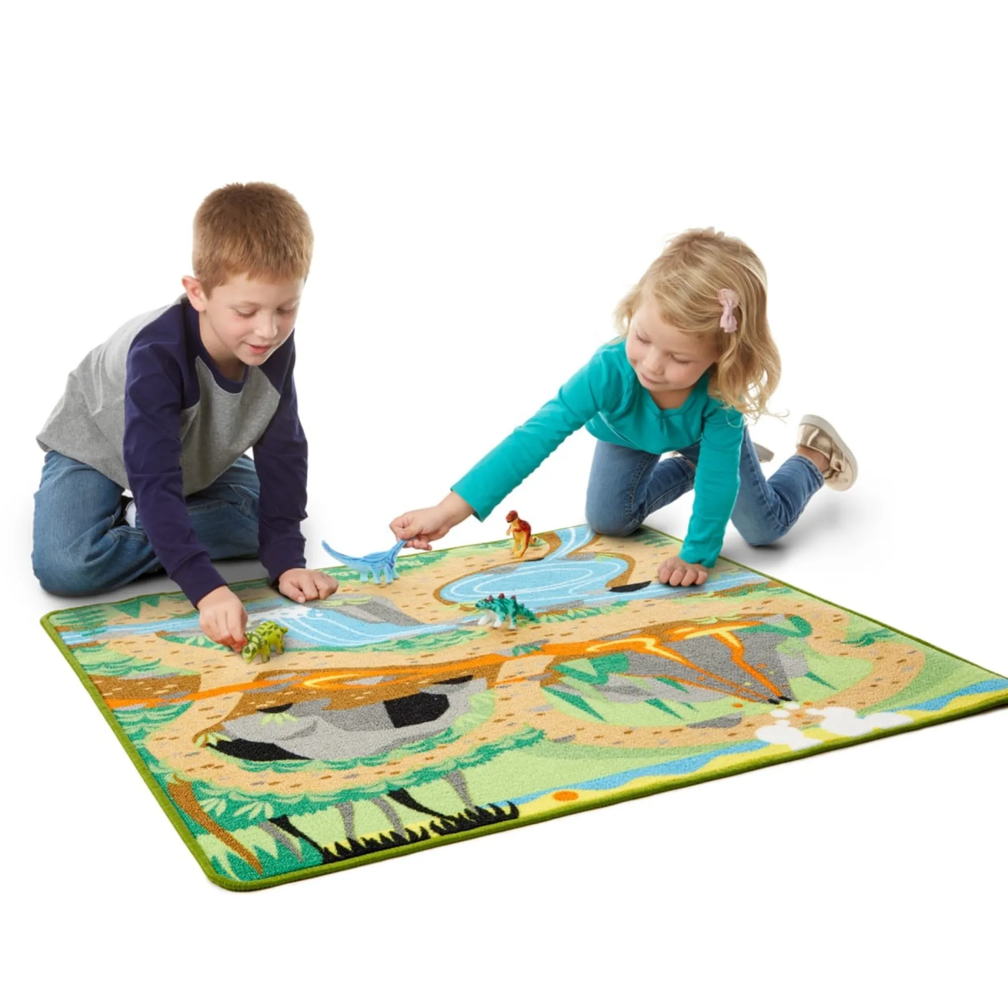 Prehistoric Playground Dinosaur Rug