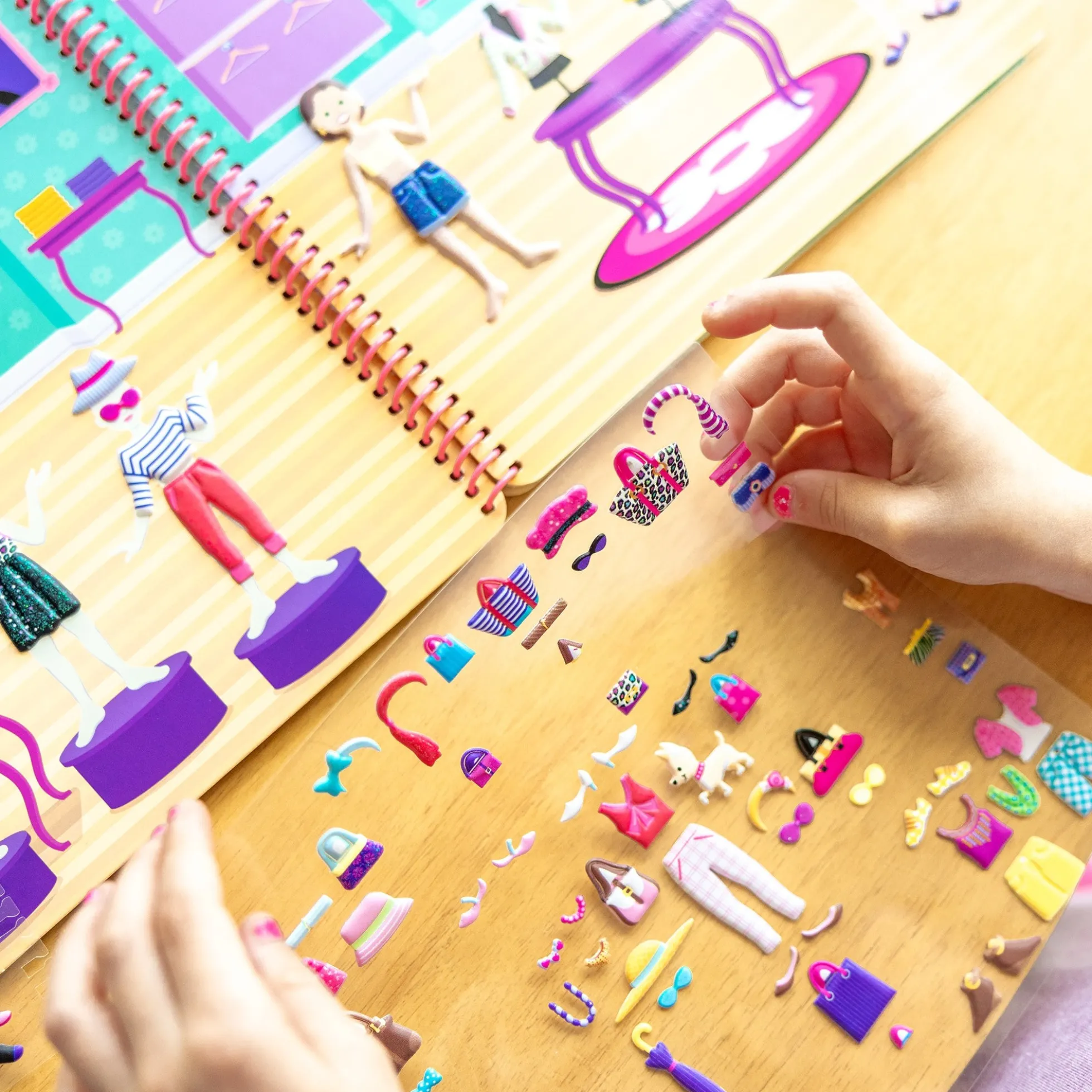 Puffy Sticker Activity Book - Day of Glamour