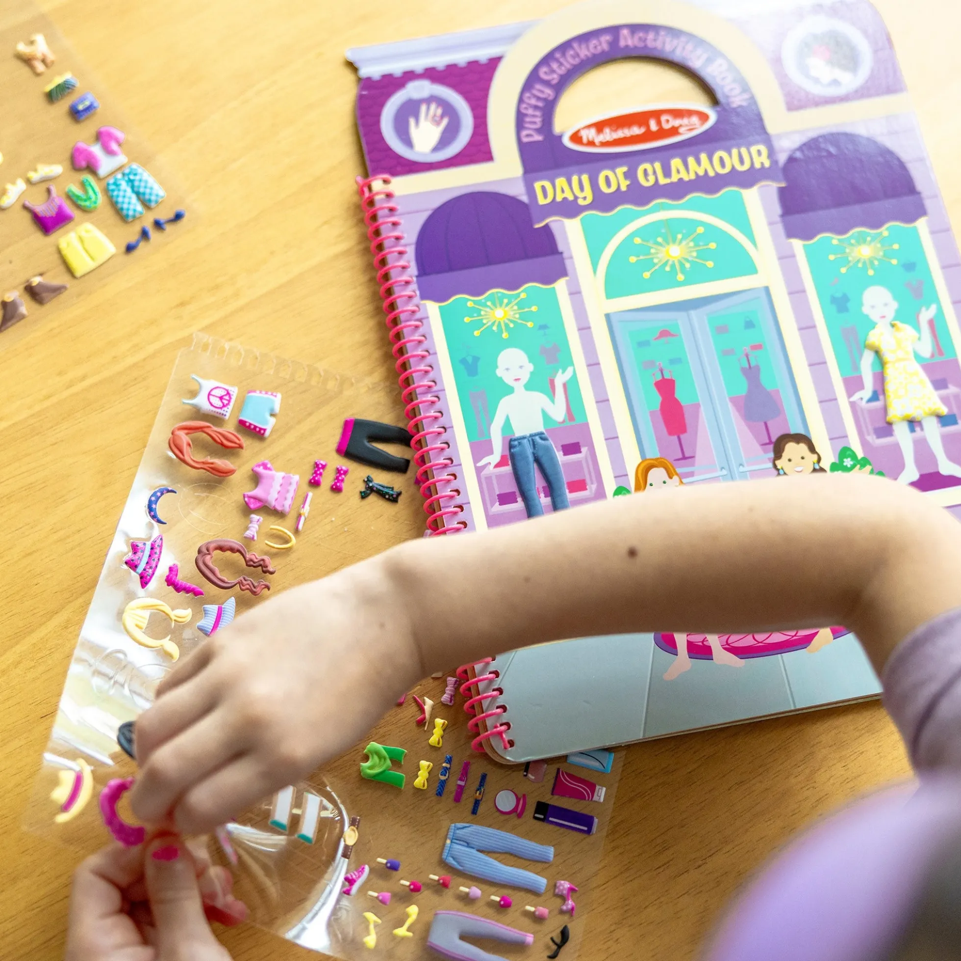 Puffy Sticker Activity Book - Day of Glamour