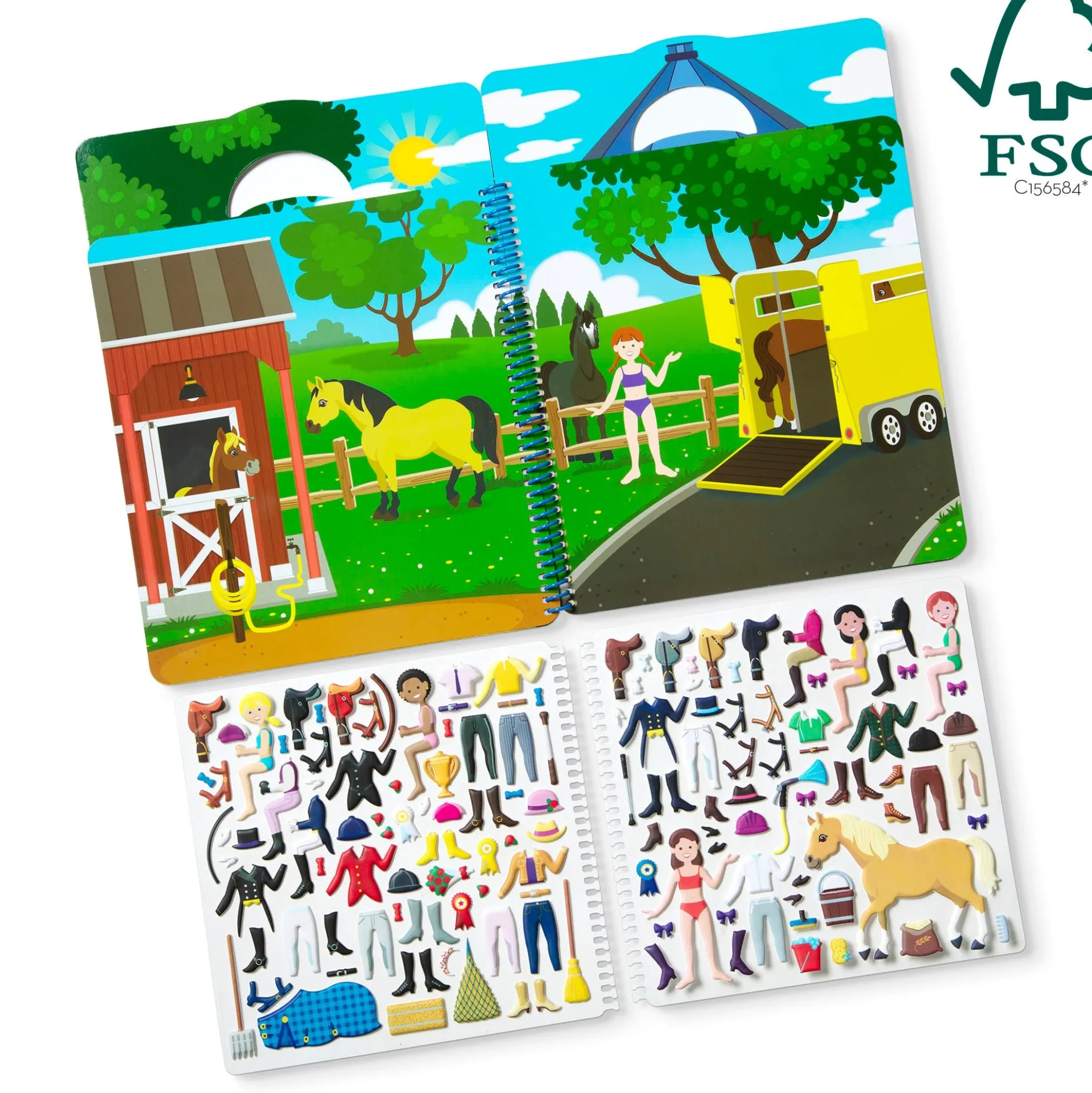 Puffy Sticker Activity Book - Riding Club