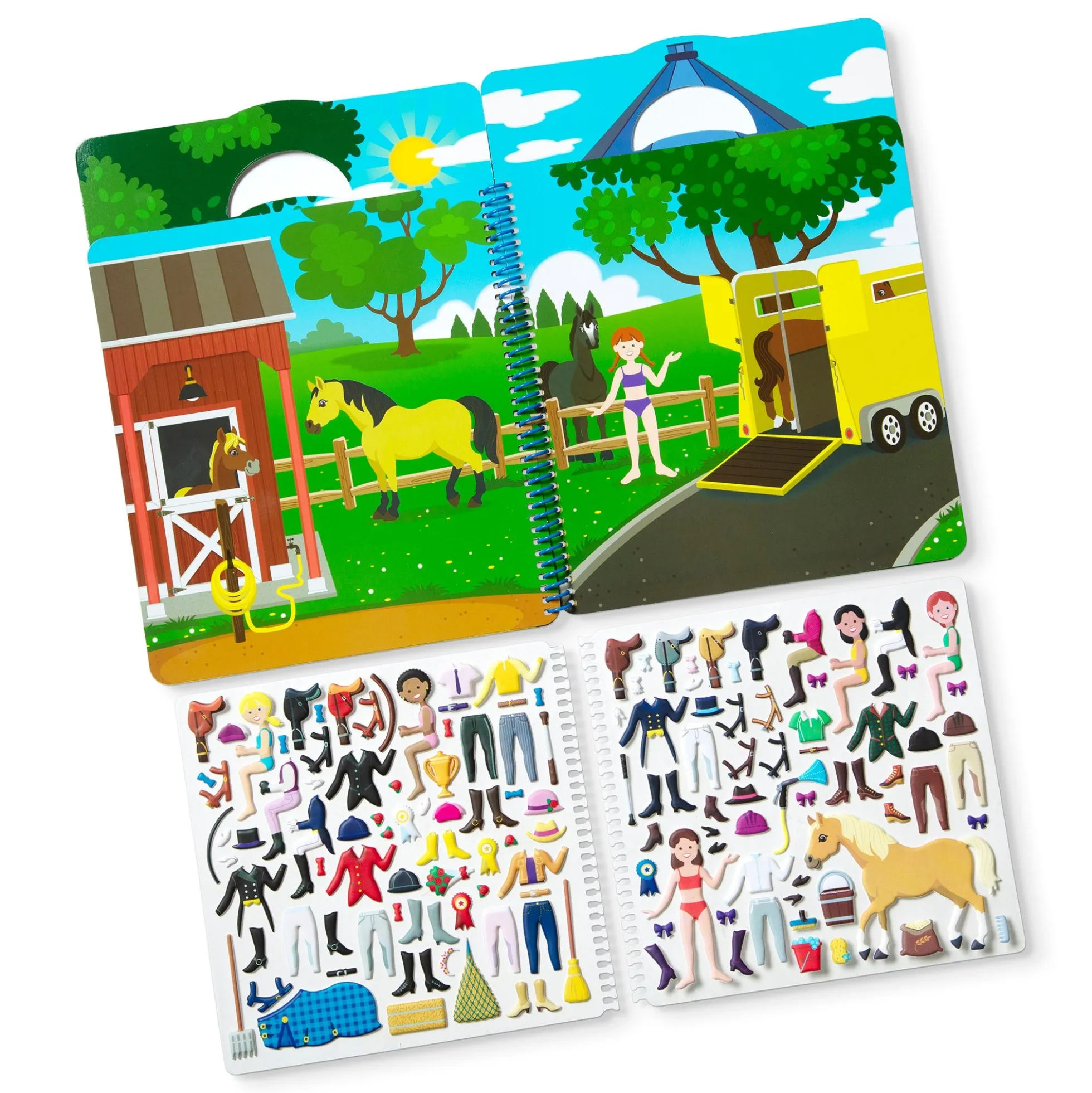 Puffy Sticker Activity Book - Riding Club