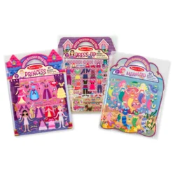 Puffy Sticker Bundle - Dress-Up, Princess and Mermaid