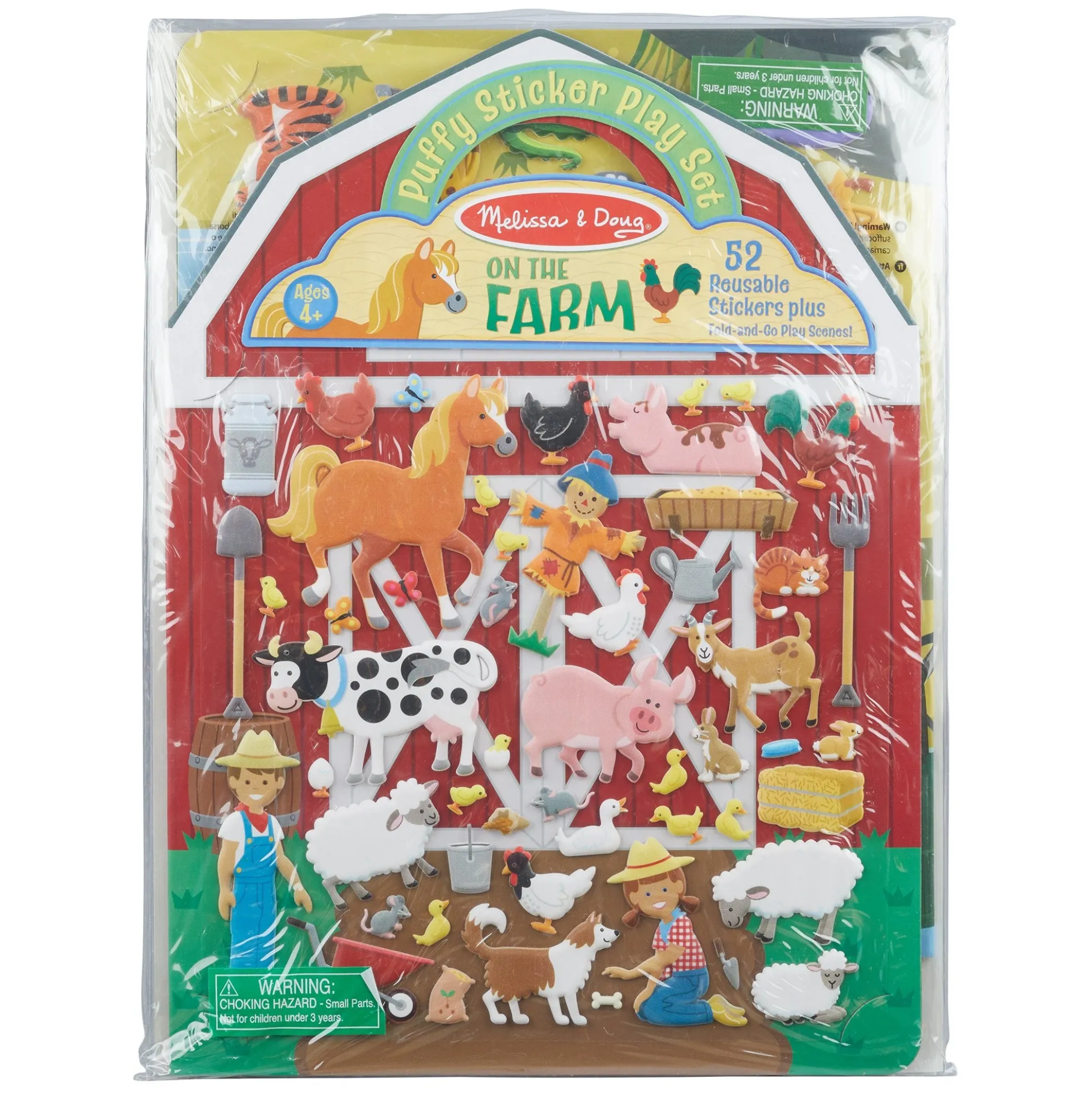 Puffy Sticker Play Set 3-Pack: On the Farm, Safari, Chipmunk House