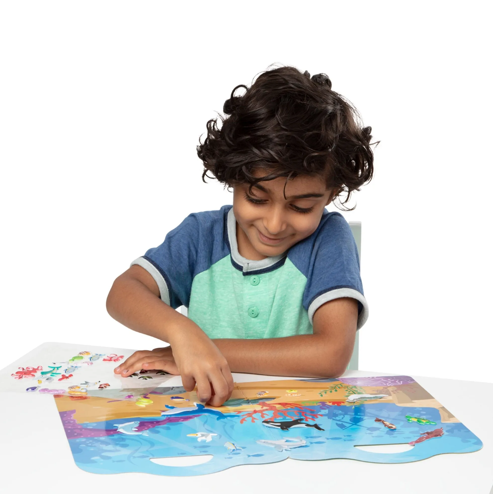 Puffy Sticker Play Set 3-Pack: Safari, Dinosaur, Ocean
