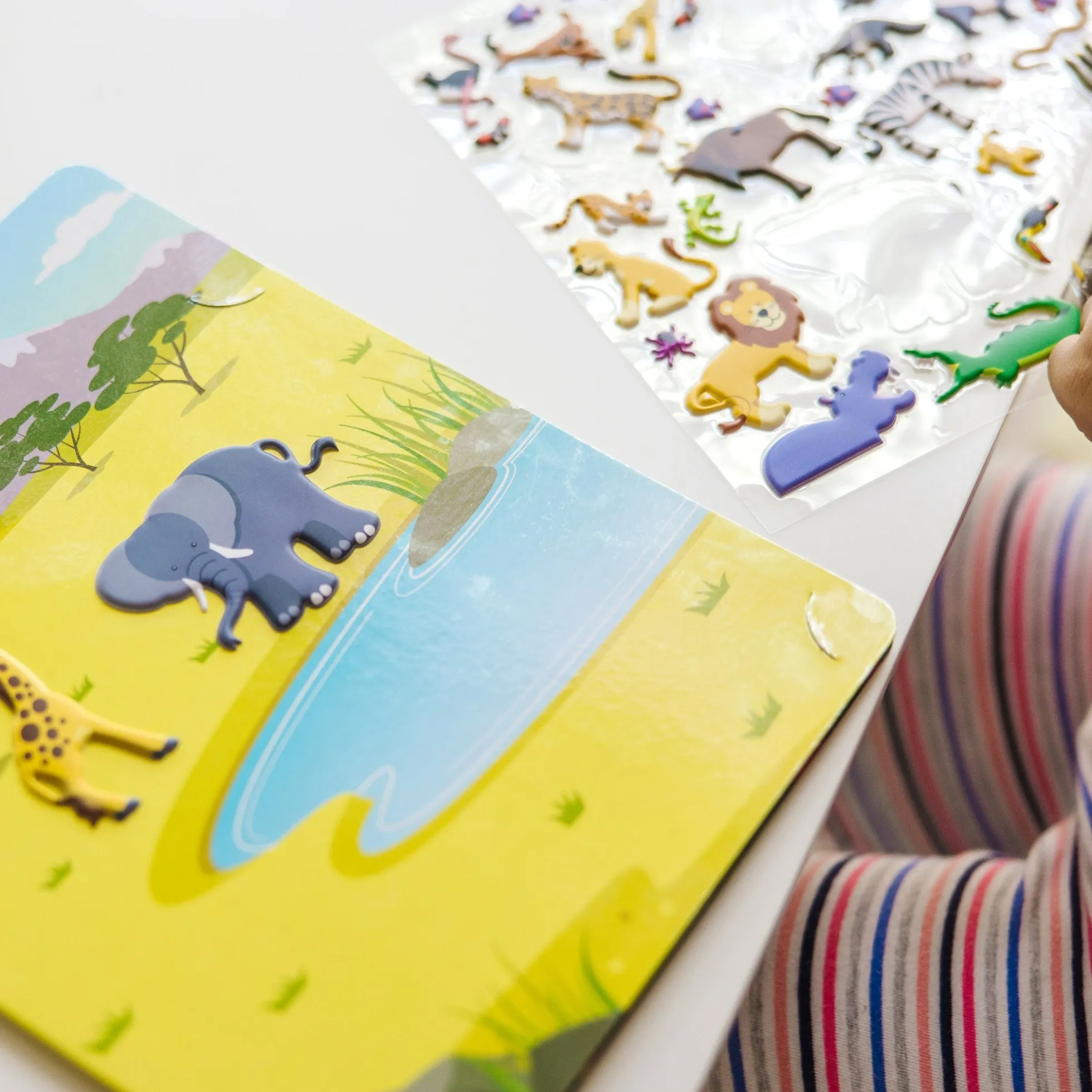 Puffy Sticker Play Set 3-Pack: Safari, Dinosaur, Ocean