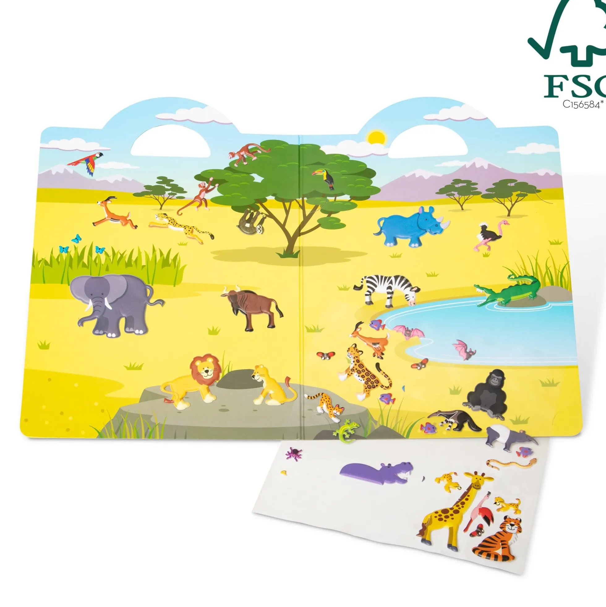 Puffy Sticker Play Set - Safari