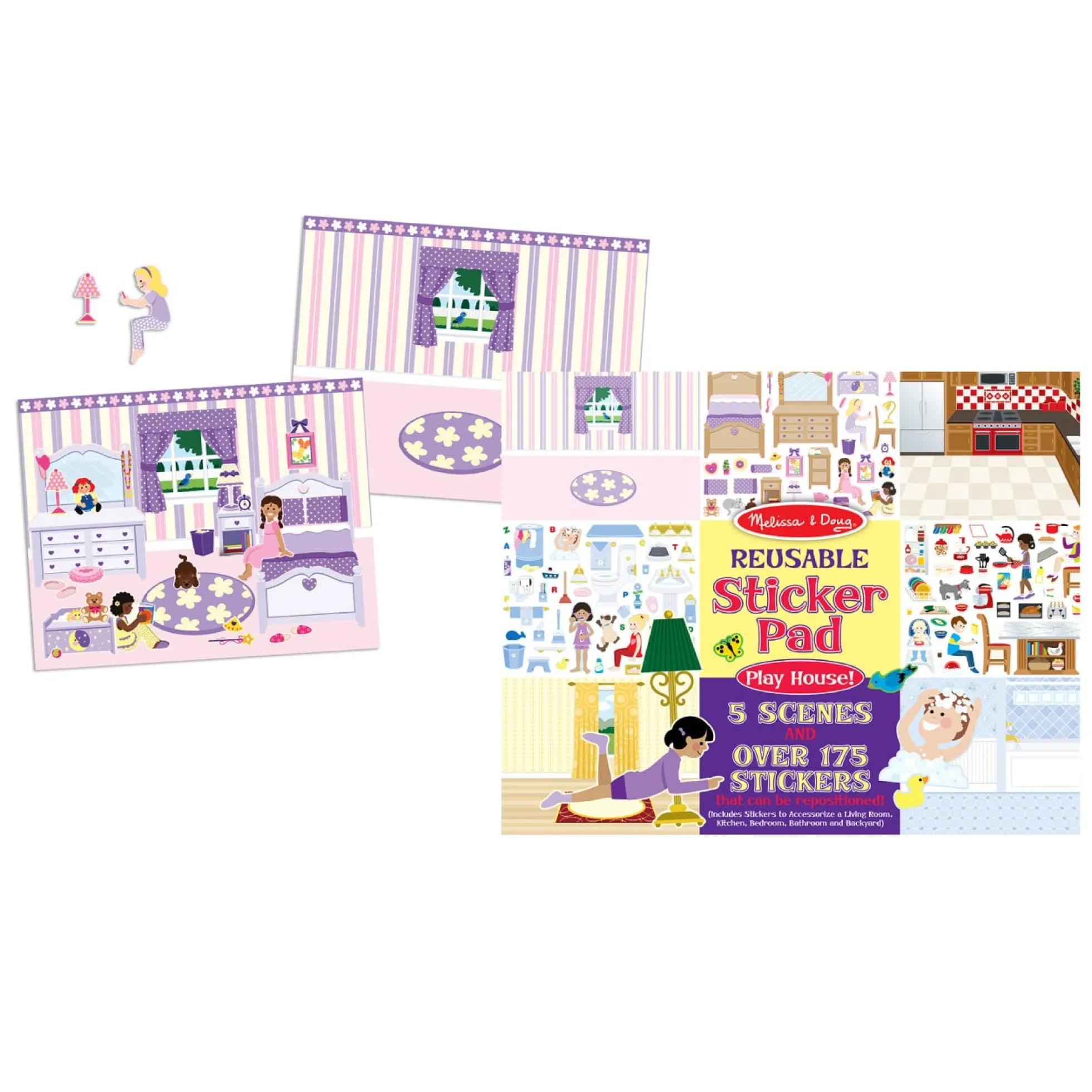 Reusable Sticker Pad Bundle - Fairy, Princess, Dress-Up, and Play House