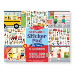 Reusable Sticker Pad - My Town