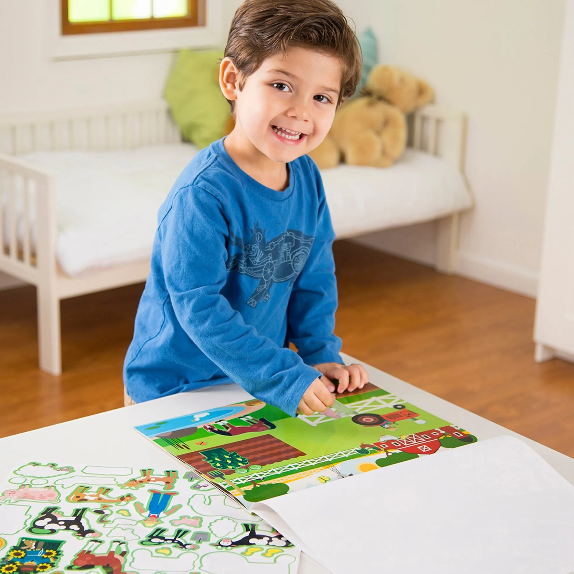 Reusable Sticker Pad 3-Pack: Vehicles, Habitats, Prehistoric