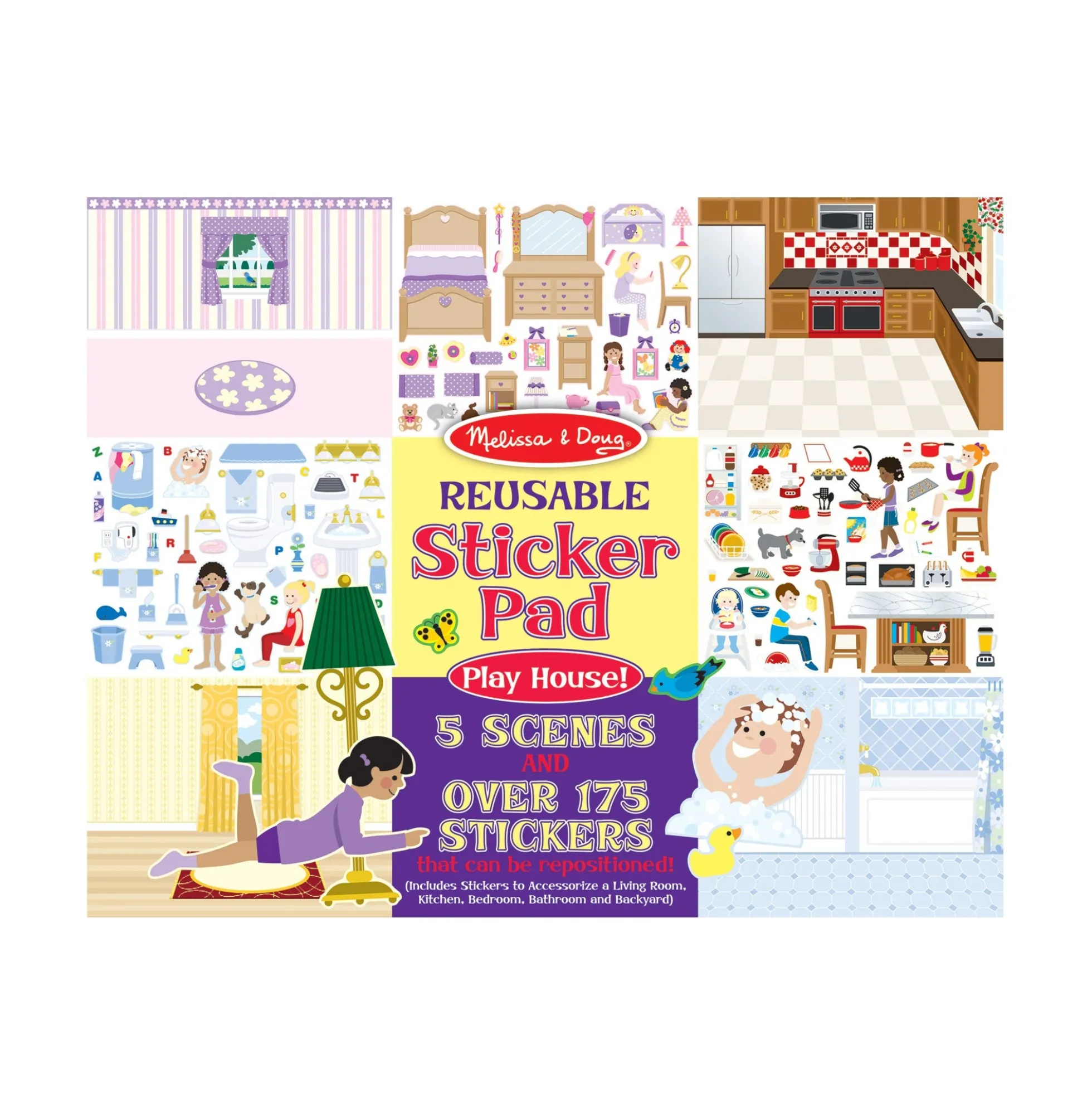 Reusable Sticker Pad - Play House!