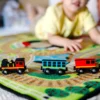 Round the Rails Train Rug