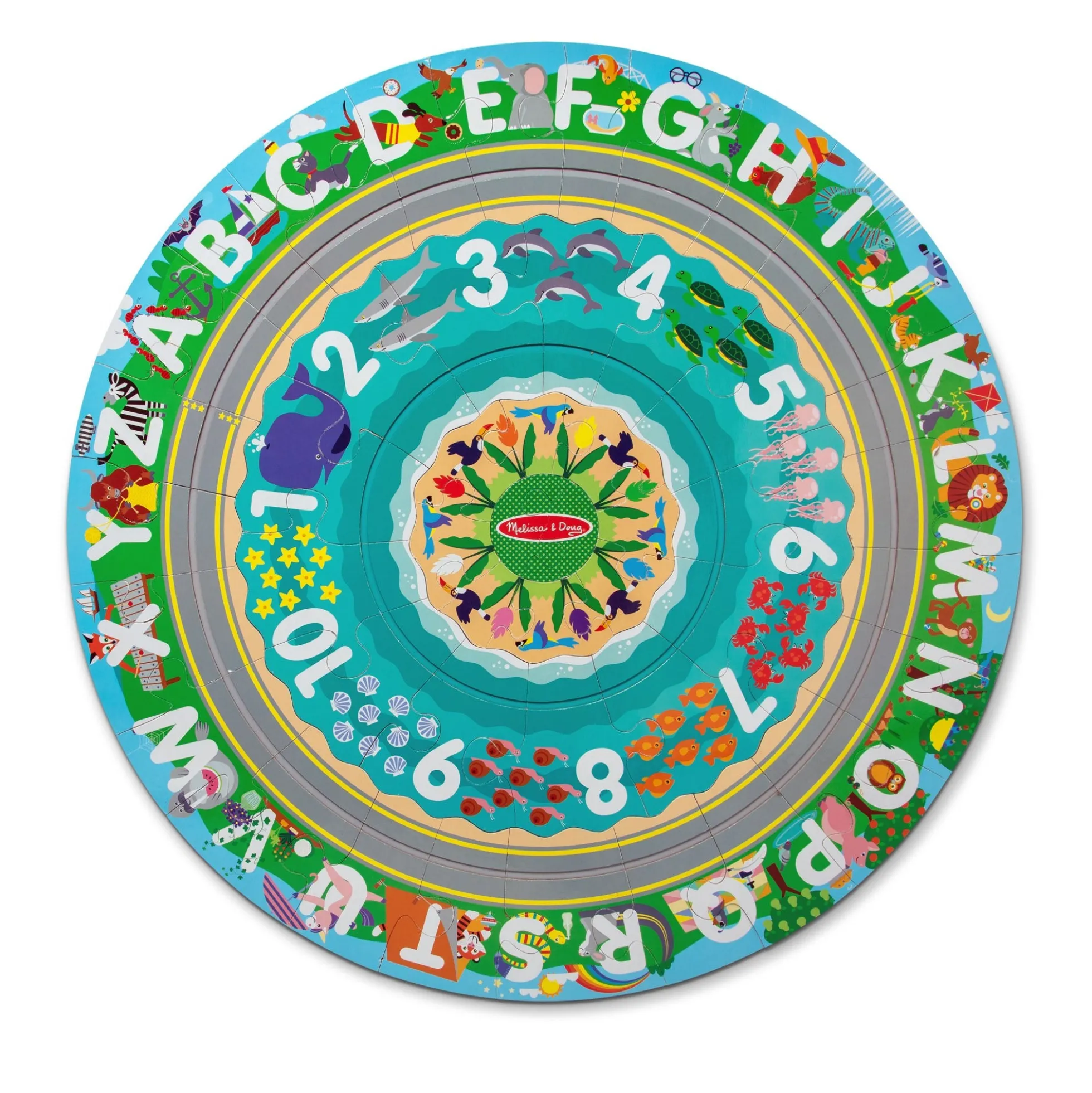 Round the Shore Tracks Floor Puzzle – 48 Pieces