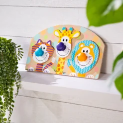 Safari Jumbo Peg Puzzle - 3 Pieces