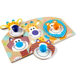Safari Jumbo Peg Puzzle - 3 Pieces