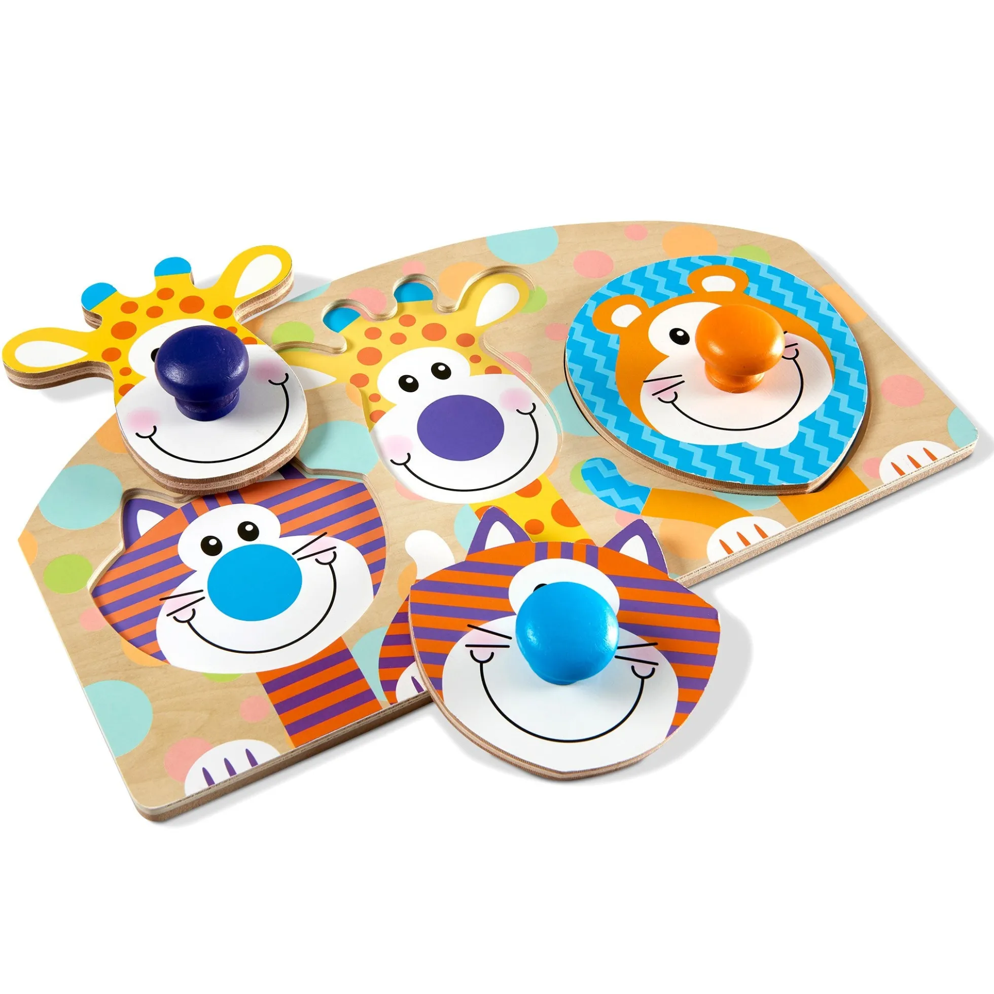 Safari Jumbo Peg Puzzle - 3 Pieces