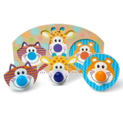 Safari Jumbo Peg Puzzle - 3 Pieces
