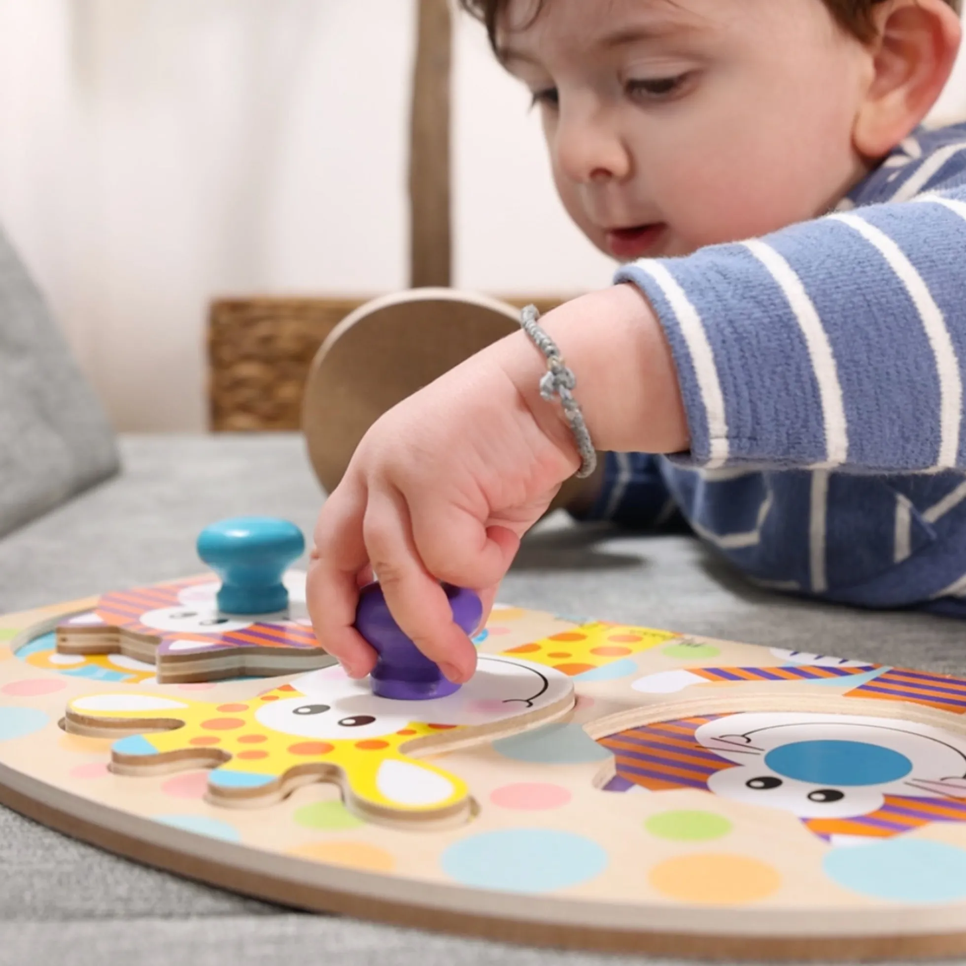 Safari Jumbo Peg Puzzle - 3 Pieces