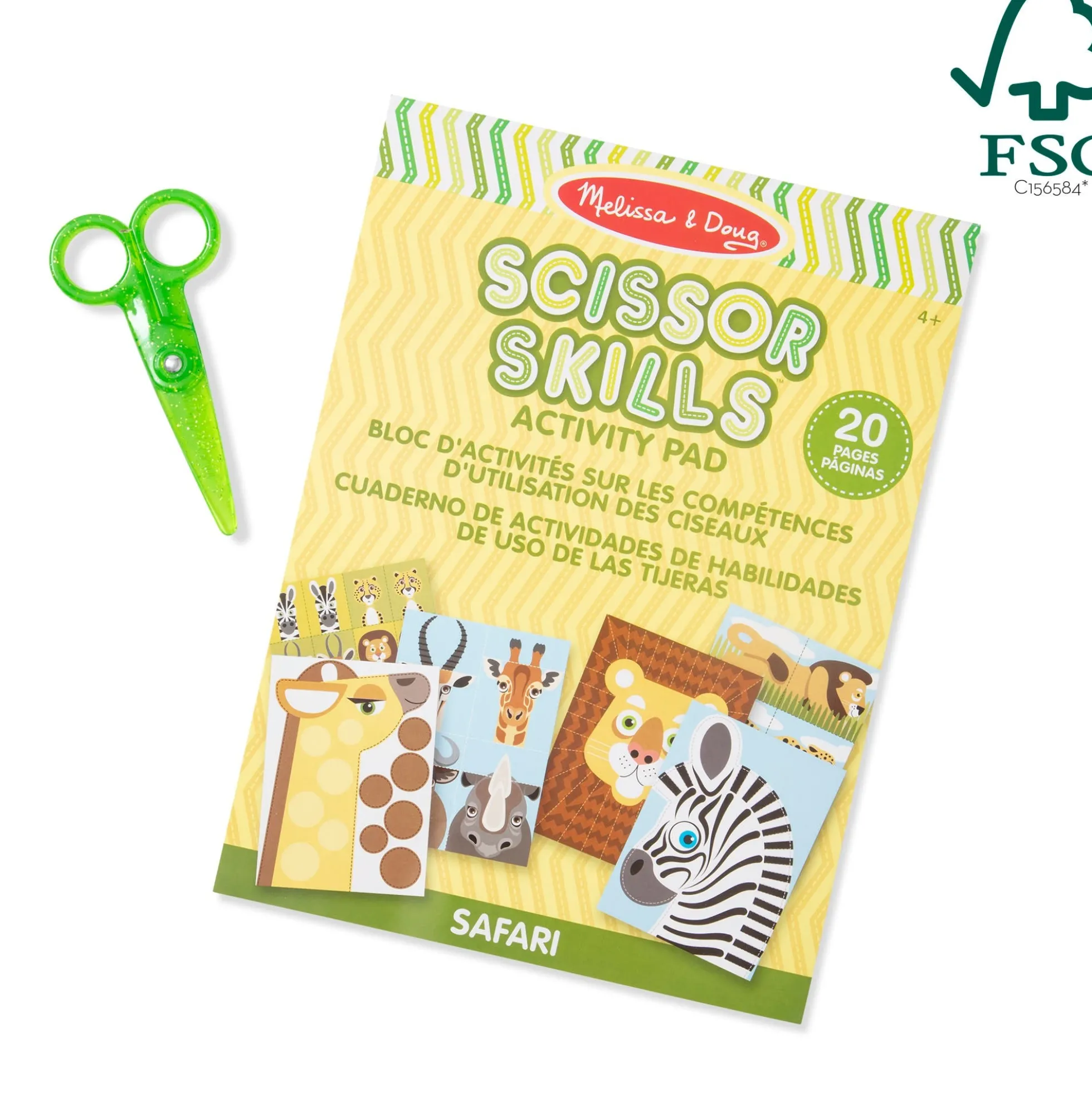 Safari Scissor Skills Activity Pad