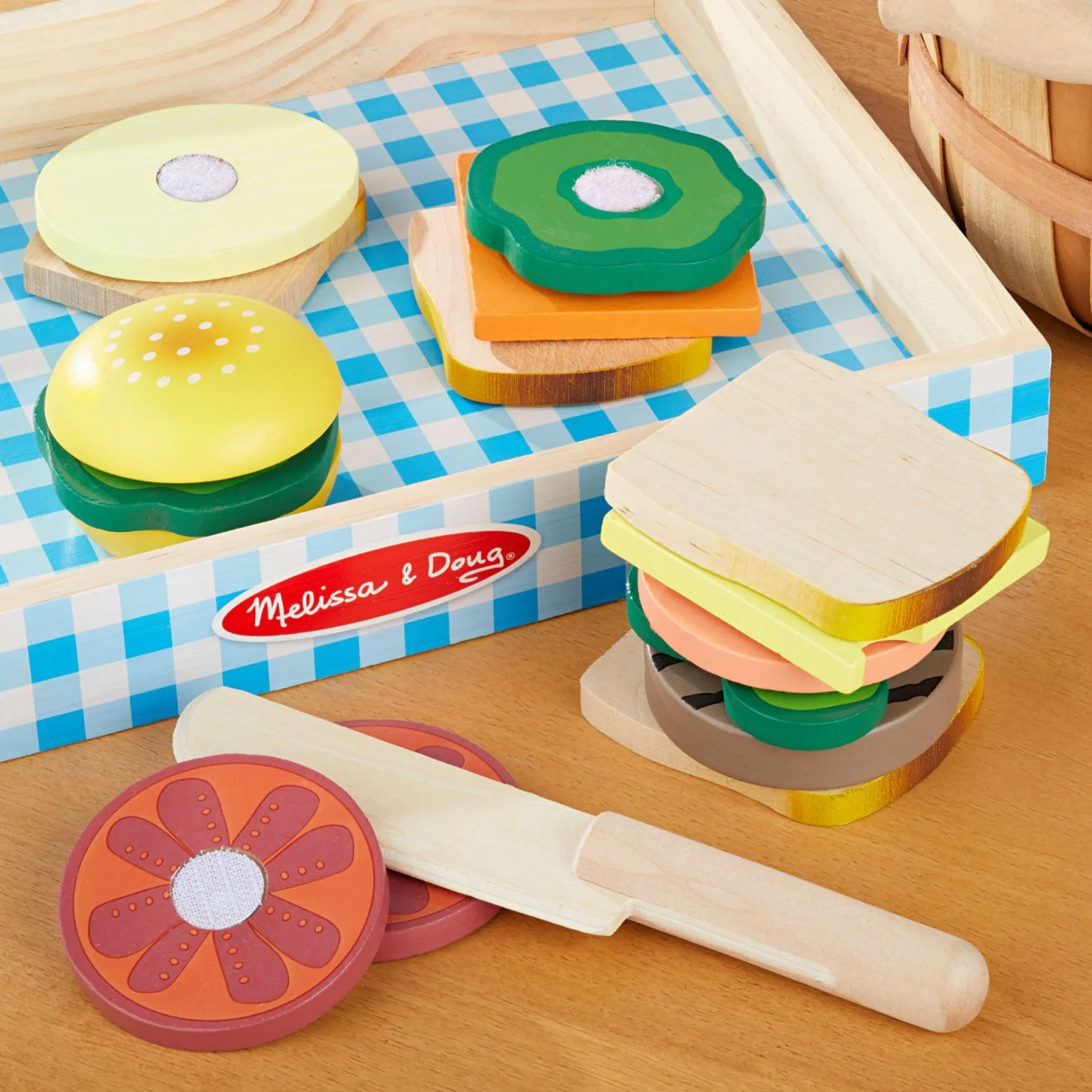 Sandwich Making Set - Wooden Play Food