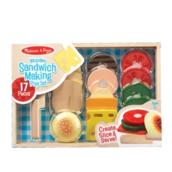 Sandwich Making Set - Wooden Play Food