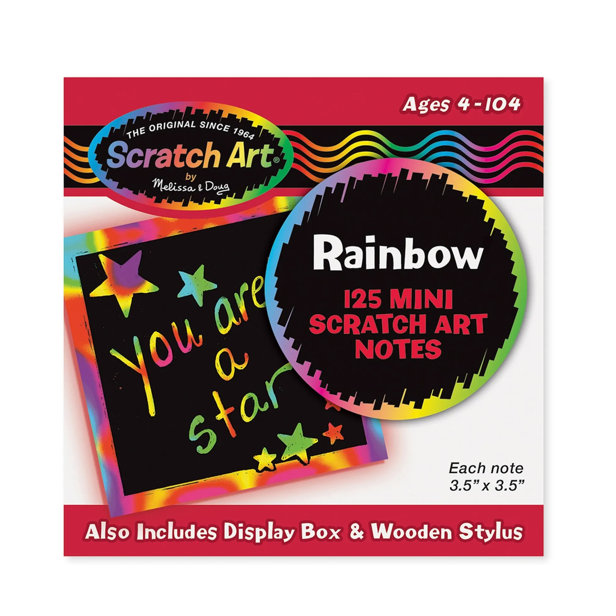 Scratch Art Rainbow Mini Notes _Box of 125