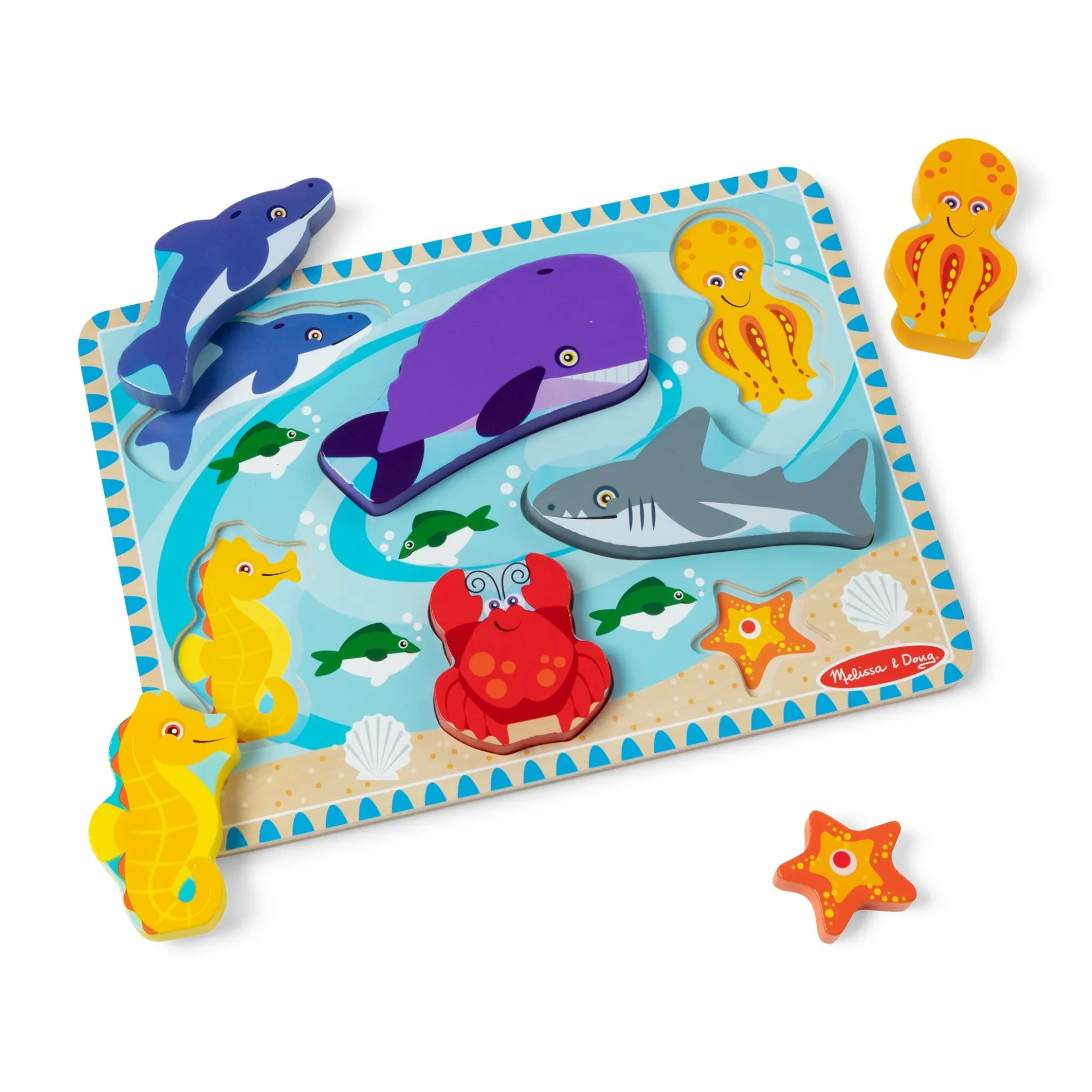 Sea Creatures Chunky Puzzle - 7 Pieces