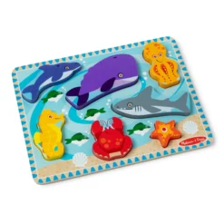 Sea Creatures Chunky Puzzle - 7 Pieces