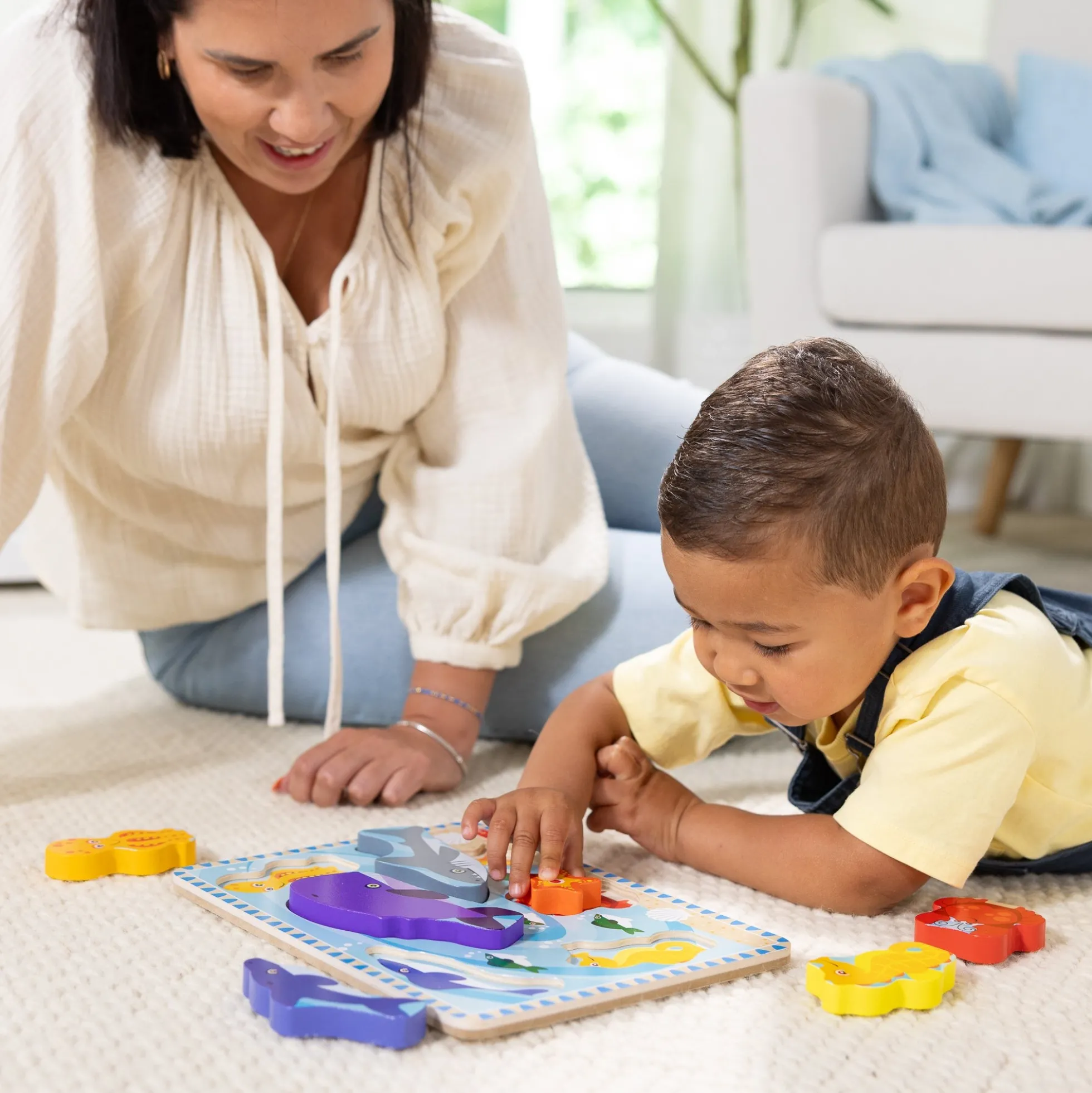 Sea Creatures Chunky Puzzle - 7 Pieces