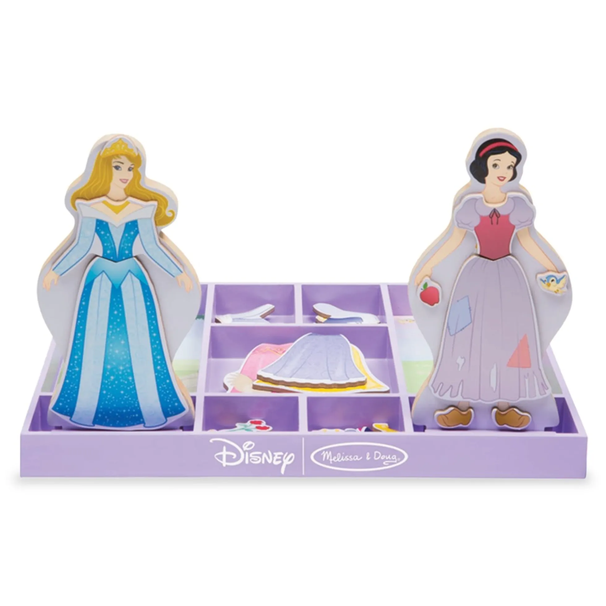 Sleeping Beauty & Snow White Wooden Magnetic Dress-Up