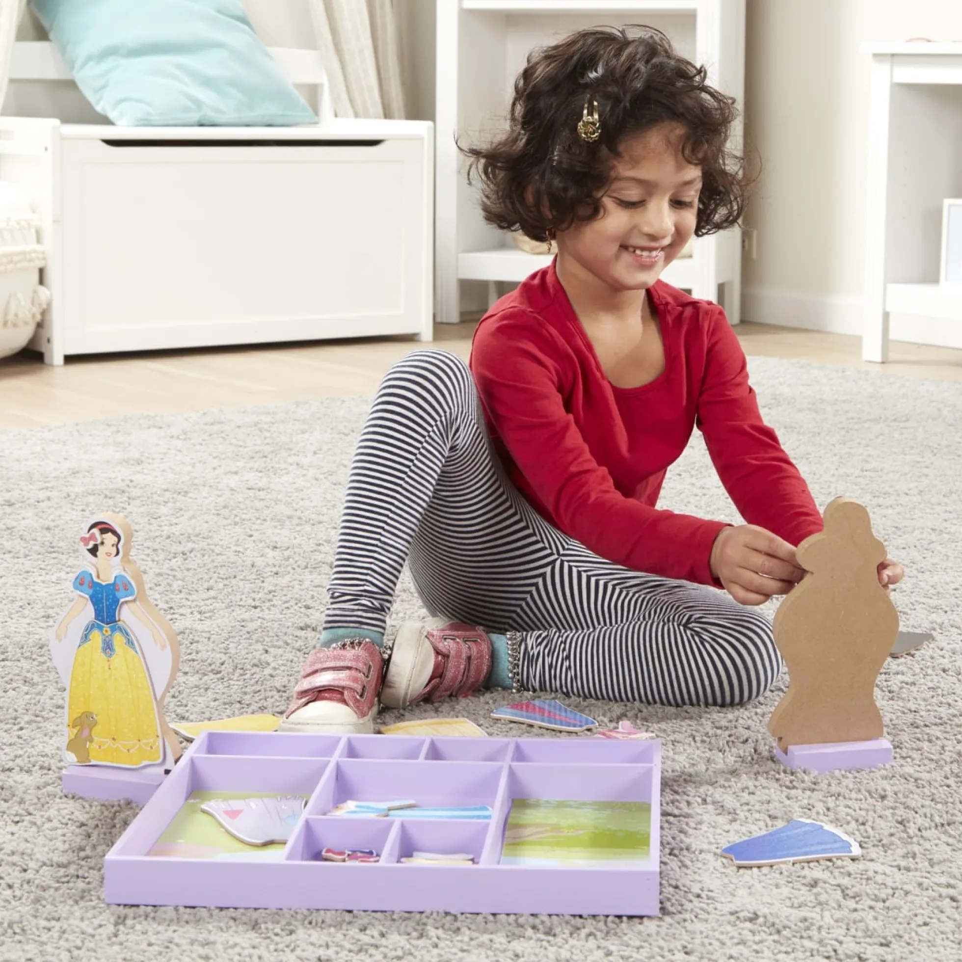 Sleeping Beauty & Snow White Wooden Magnetic Dress-Up