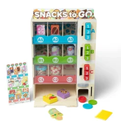 Sort, Stock, Select Wooden Vending Machine Play Set