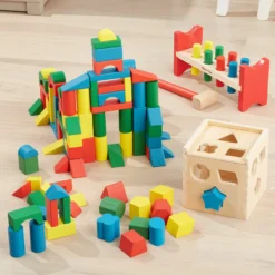 Stack, Sort & Pound Wooden Toy Collection