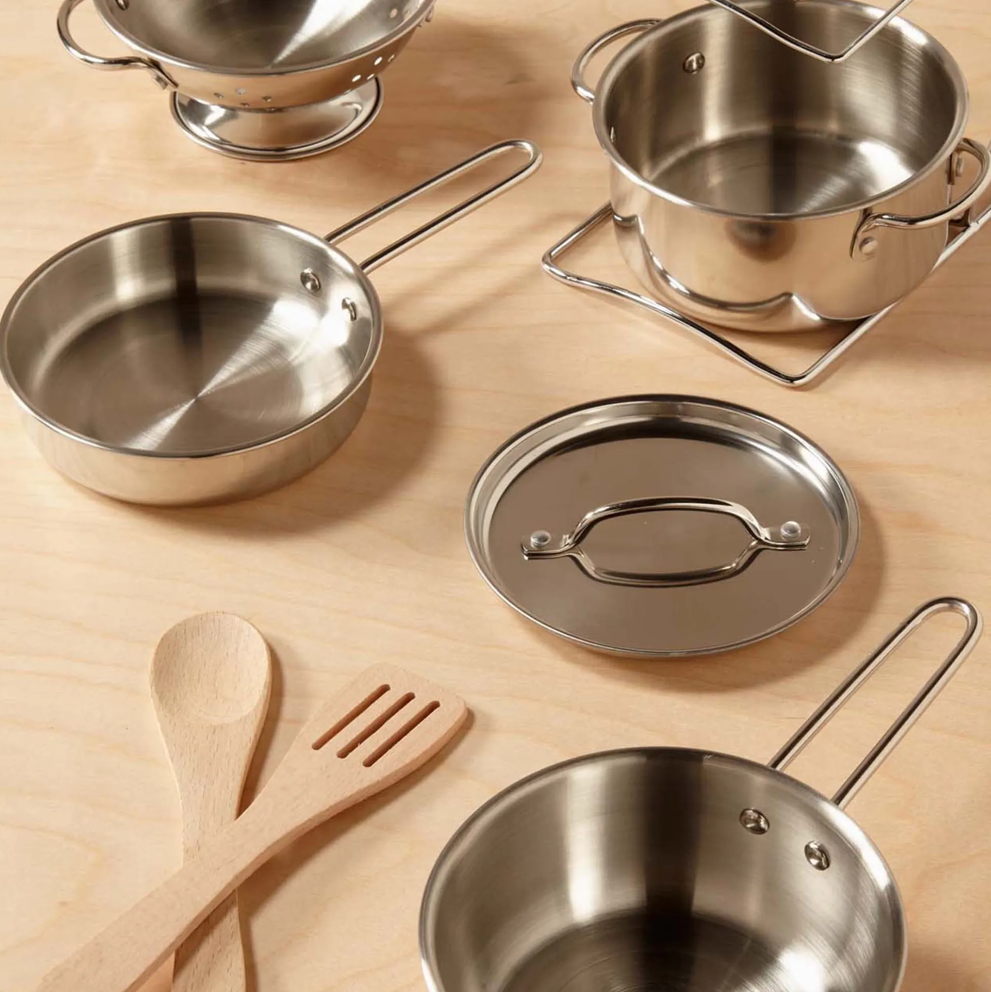 Stainless Steel Pots & Pans Play Set