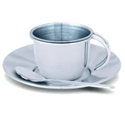 Stainless Steel Tea Set with Storage Stand