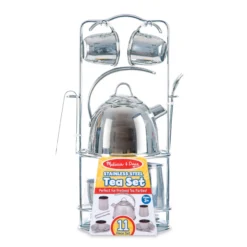 Stainless Steel Tea Set with Storage Stand