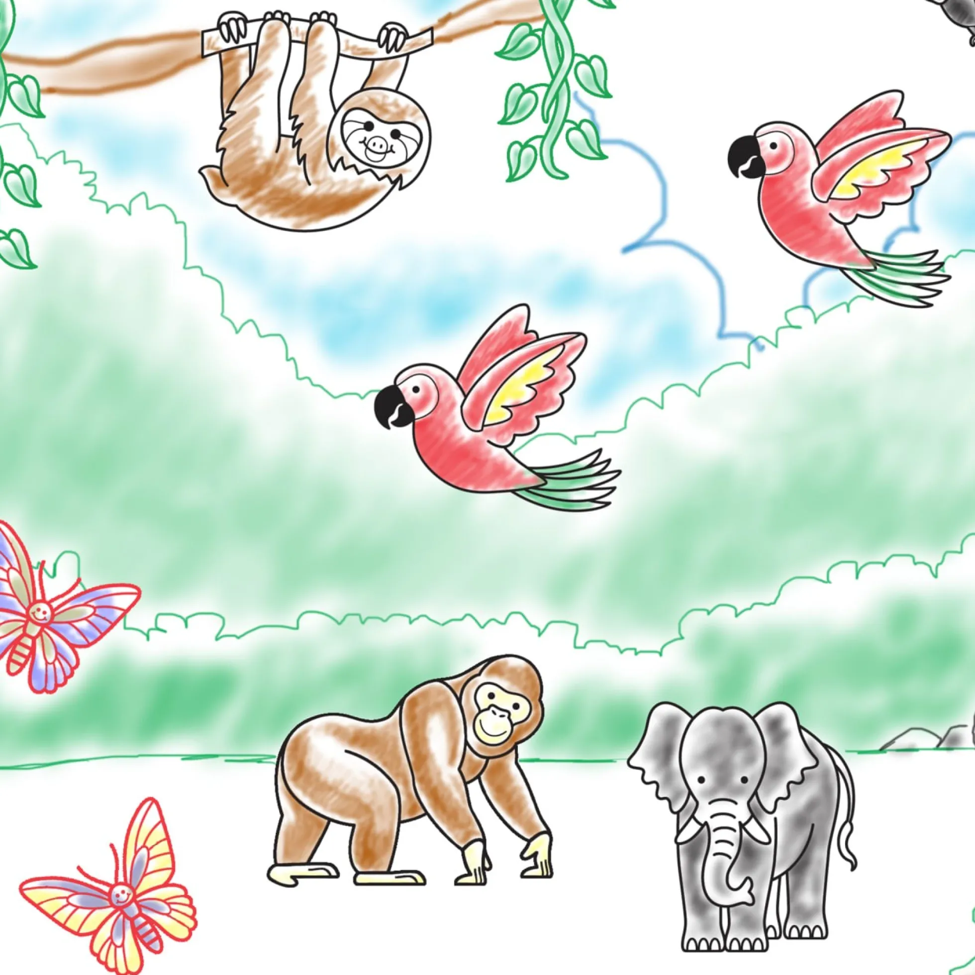 Stamp-a-Scene Rain Forest