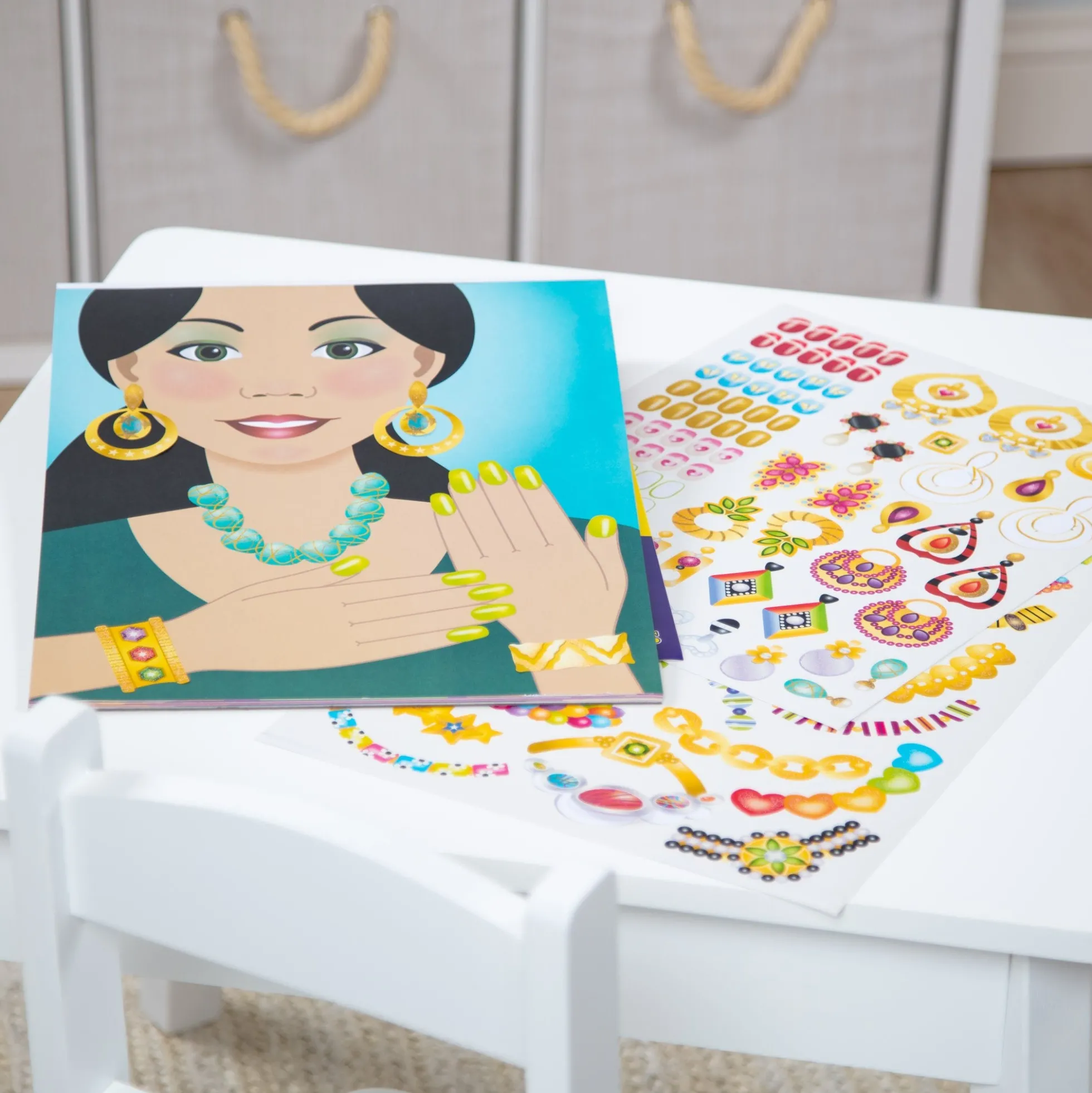 Sticker Pad - Jewelry & Nails Glitter Collection
