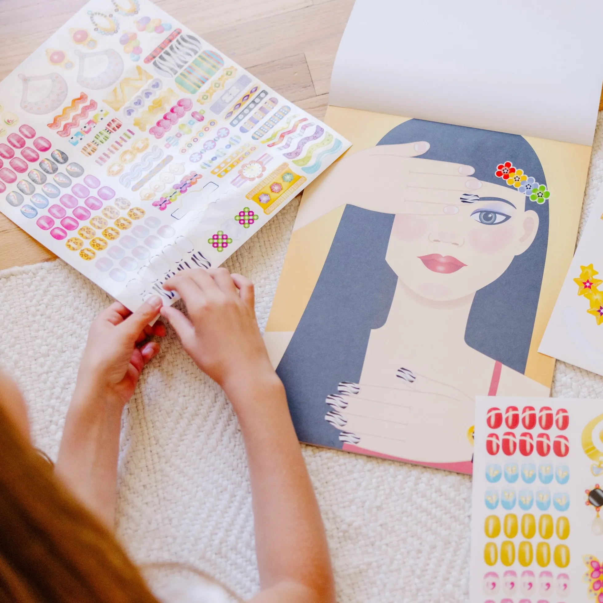 Sticker Pad - Jewelry & Nails Glitter Collection