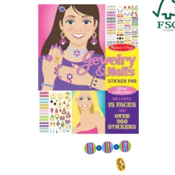Sticker Pad - Jewelry & Nails Glitter Collection