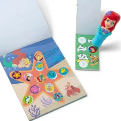 Sticker WOW!™ Disney Ariel Bundle: Activity Pad & Sticker Stamper + Mini Activity Pad and 200 Refill Stickers