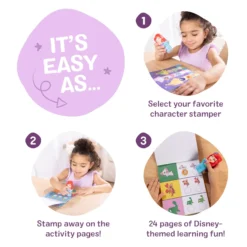 Sticker WOW!™ Disney Ariel Bundle: Activity Pad & Sticker Stamper + Mini Activity Pad and 200 Refill Stickers