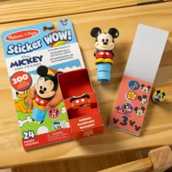 Sticker WOW!™ Disney Mickey Mouse Bundle: Activity Pad & Sticker Stamper + Mini Activity Pad and 200 Refill Stickers
