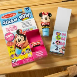 Sticker WOW!™ Disney Minnie Mouse Bundle: Activity Pad & Sticker Stamper + Mini Activity Pad and 200 Refill Stickers