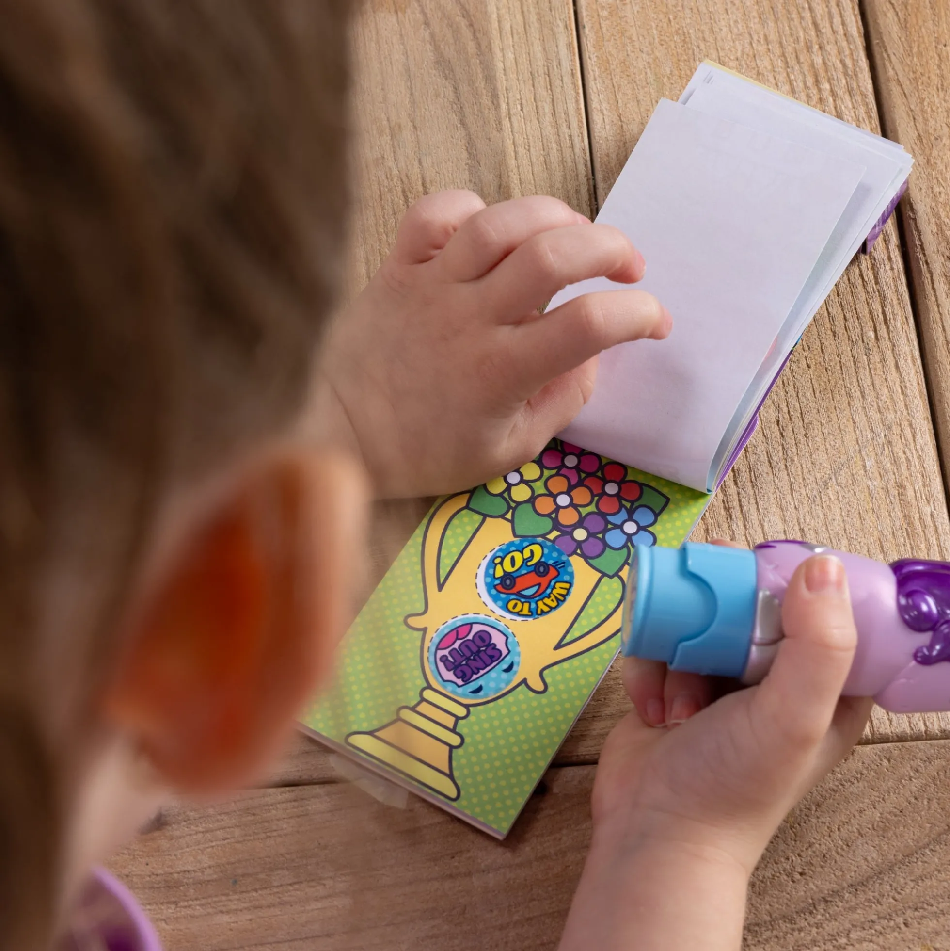 Sticker WOW!® Mini Activity Pad & Refill Stickers - Way to Go! (200+ Stickers, Stamper Not Included)