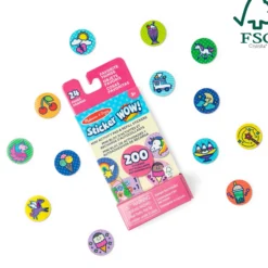 Sticker WOW!® Mini Activity Pad & Refill Stickers - Favorite Things (200+ Stickers, Stamper Not Included)