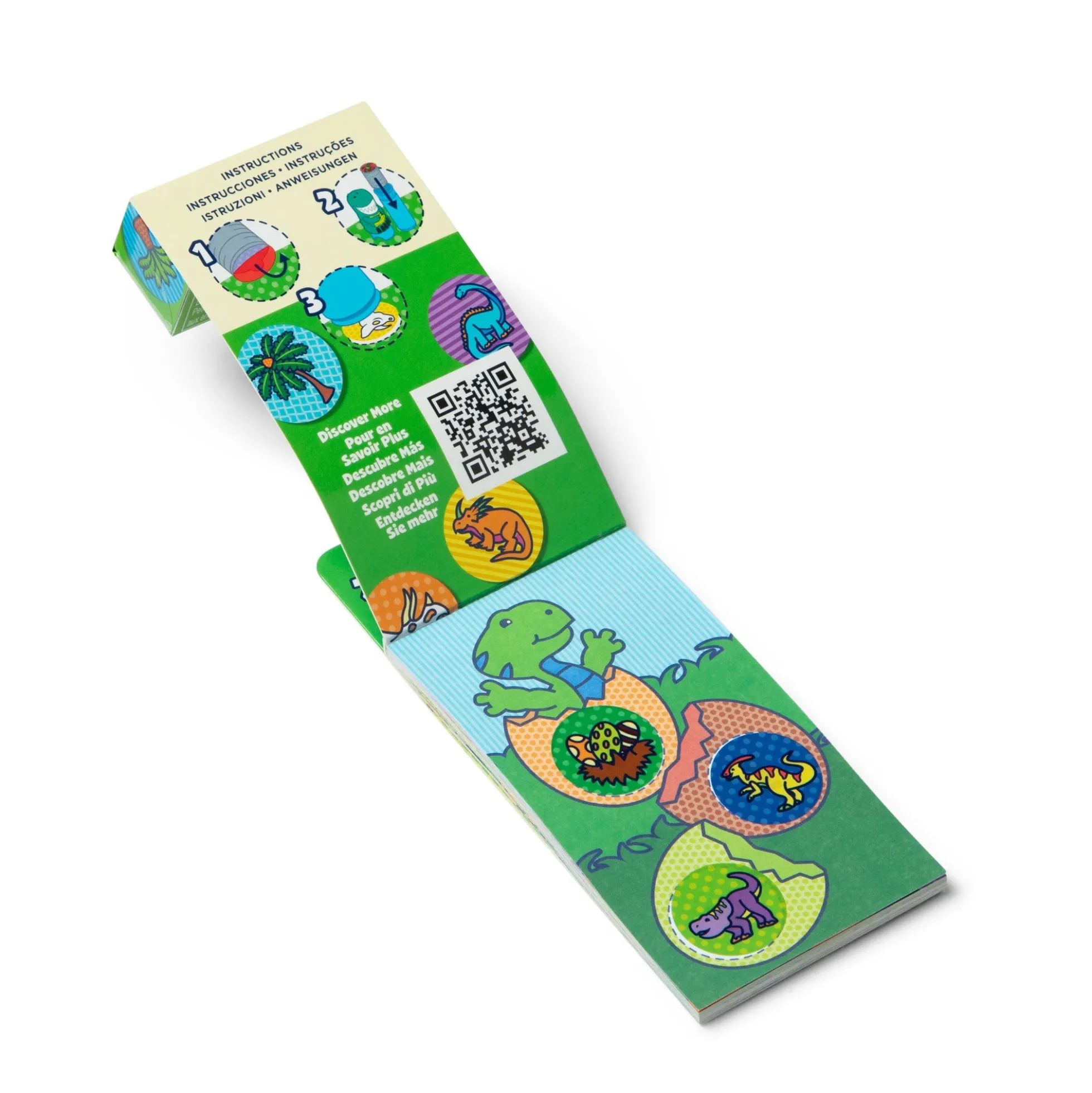 Sticker WOW!® Mini Activity Pad & Refill Stickers - Dinosaur (200+ Stickers, Stamper Not Included)