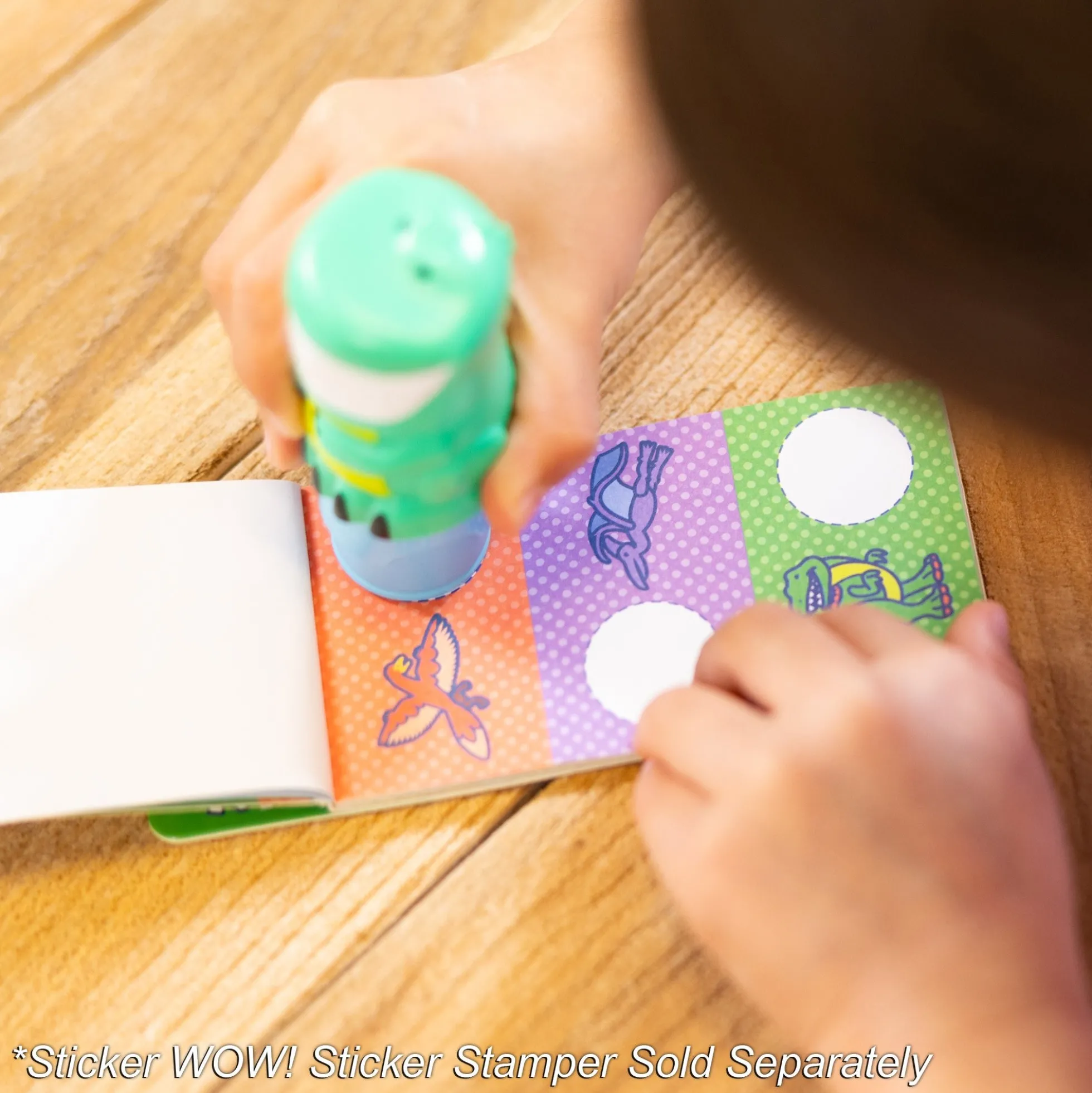 Sticker WOW!® Mini Activity Pad & Refill Stickers - Dinosaur (200+ Stickers, Stamper Not Included)